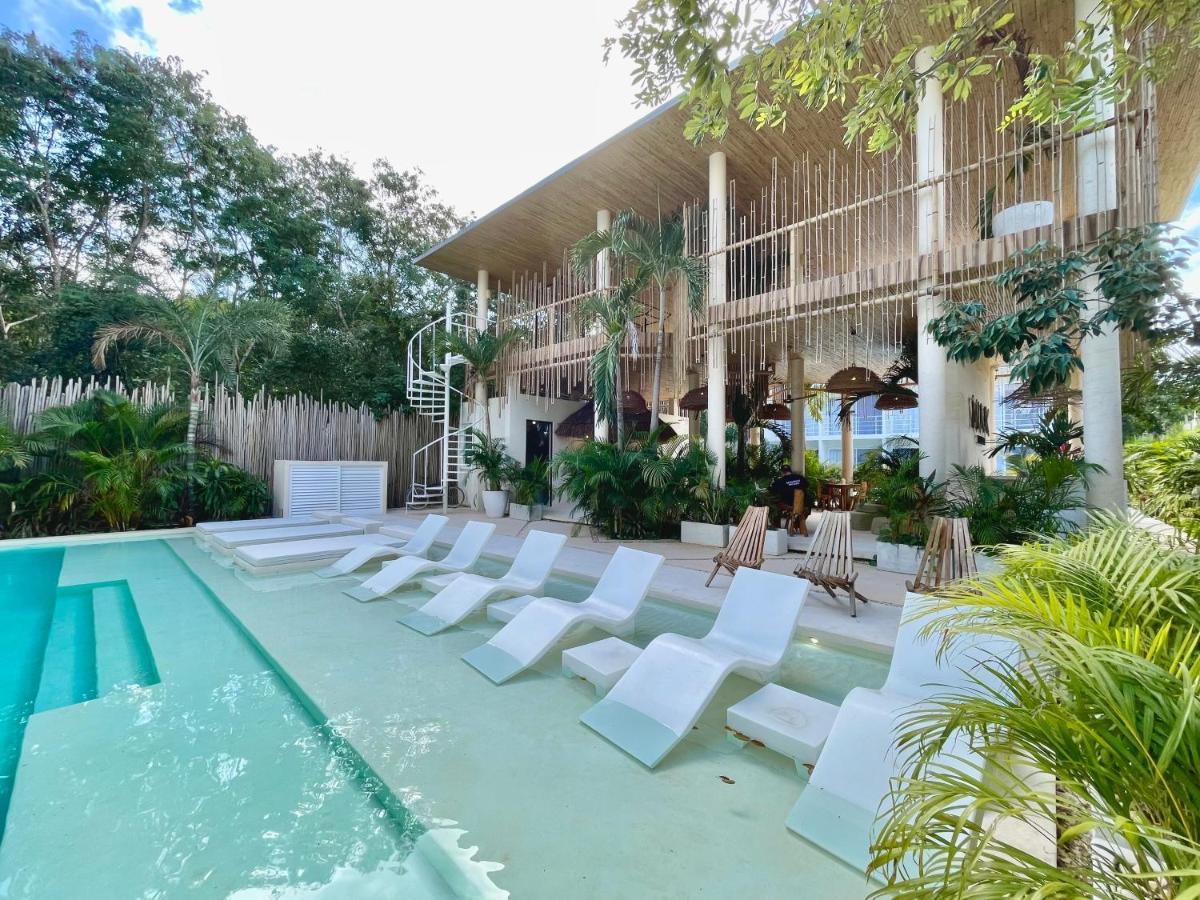 Beautiful Swim-Up Studio With Private Terrace, Pool And Jungle Gym Tulum Esterno foto