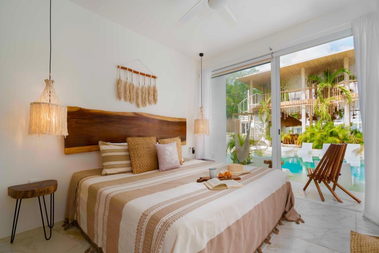 Beautiful Swim-Up Studio With Private Terrace, Pool And Jungle Gym Tulum Esterno foto